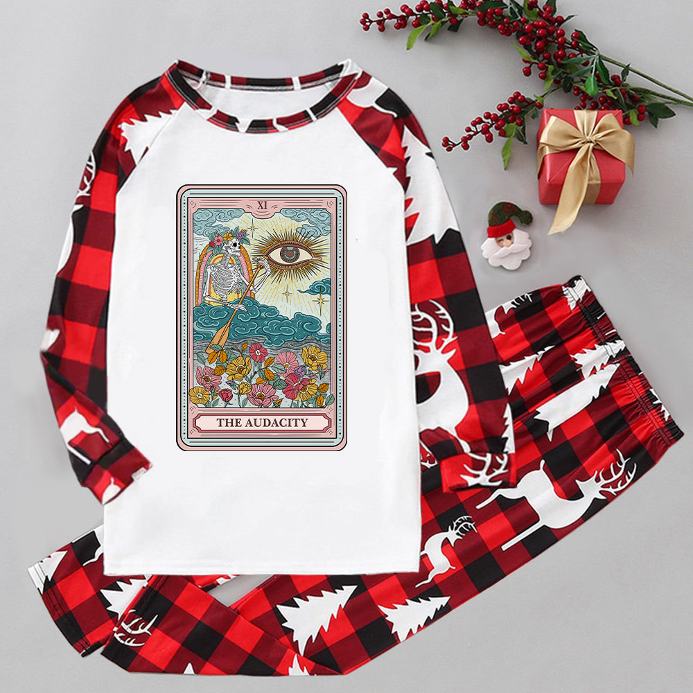 Purplehecate The Audacity Tarot Elk Christmas Pajamas