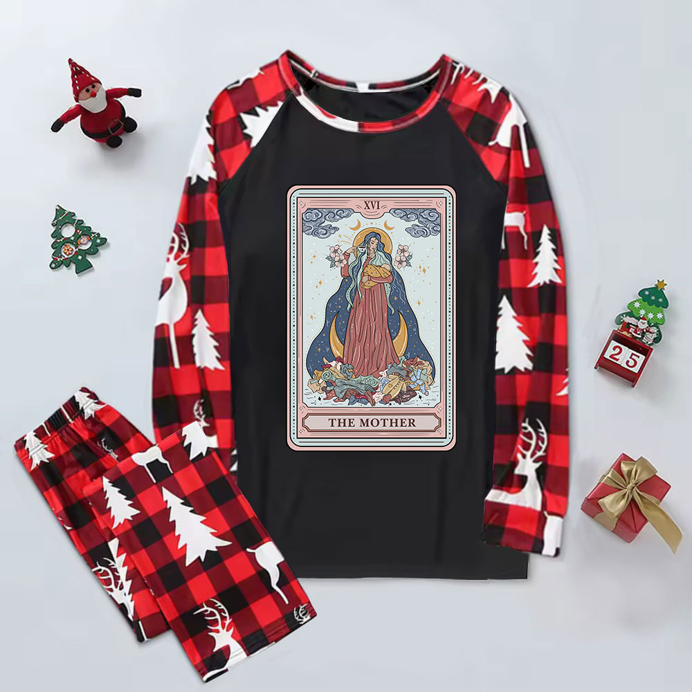 Purplehecate The Mother Tarot Elk Christmas Pajamas