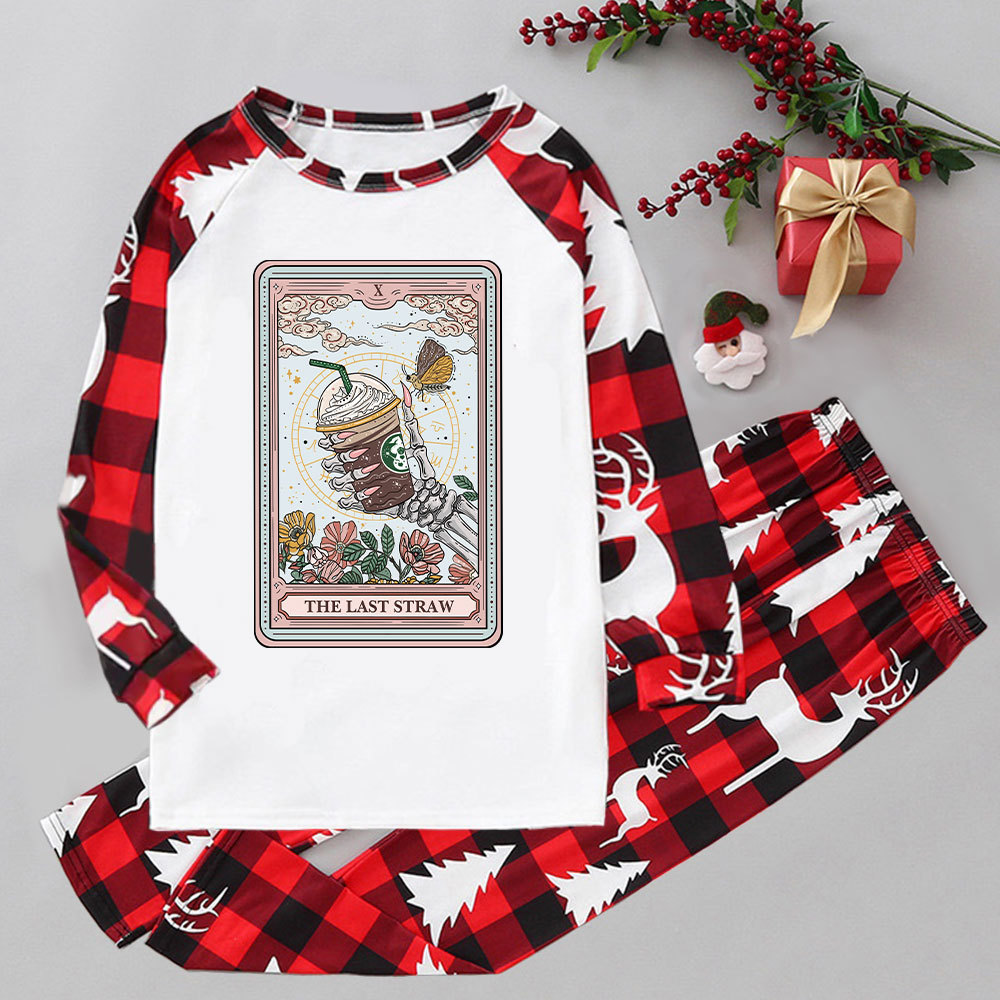 Purplehecate The Last Straw Tarot Elk Christmas Pajamas