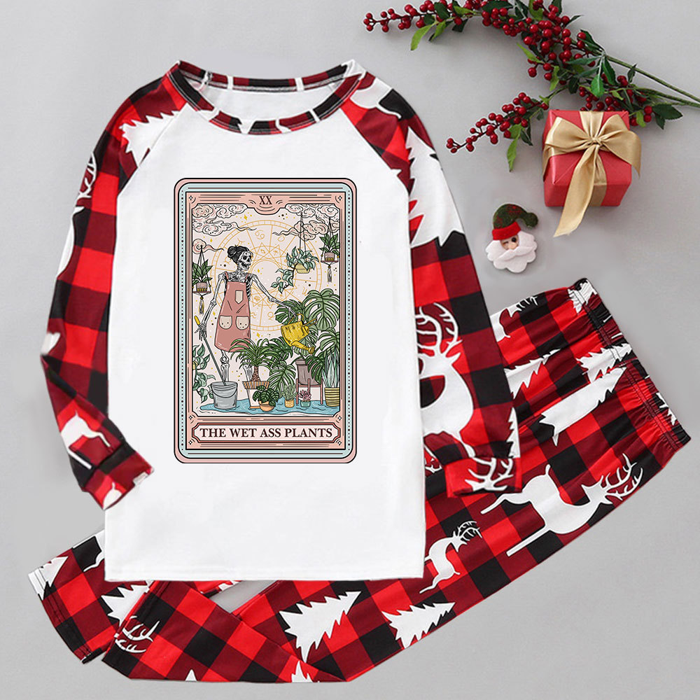 Purplehecate The Wet Ass Plants Tarot Elk Christmas Pajamas