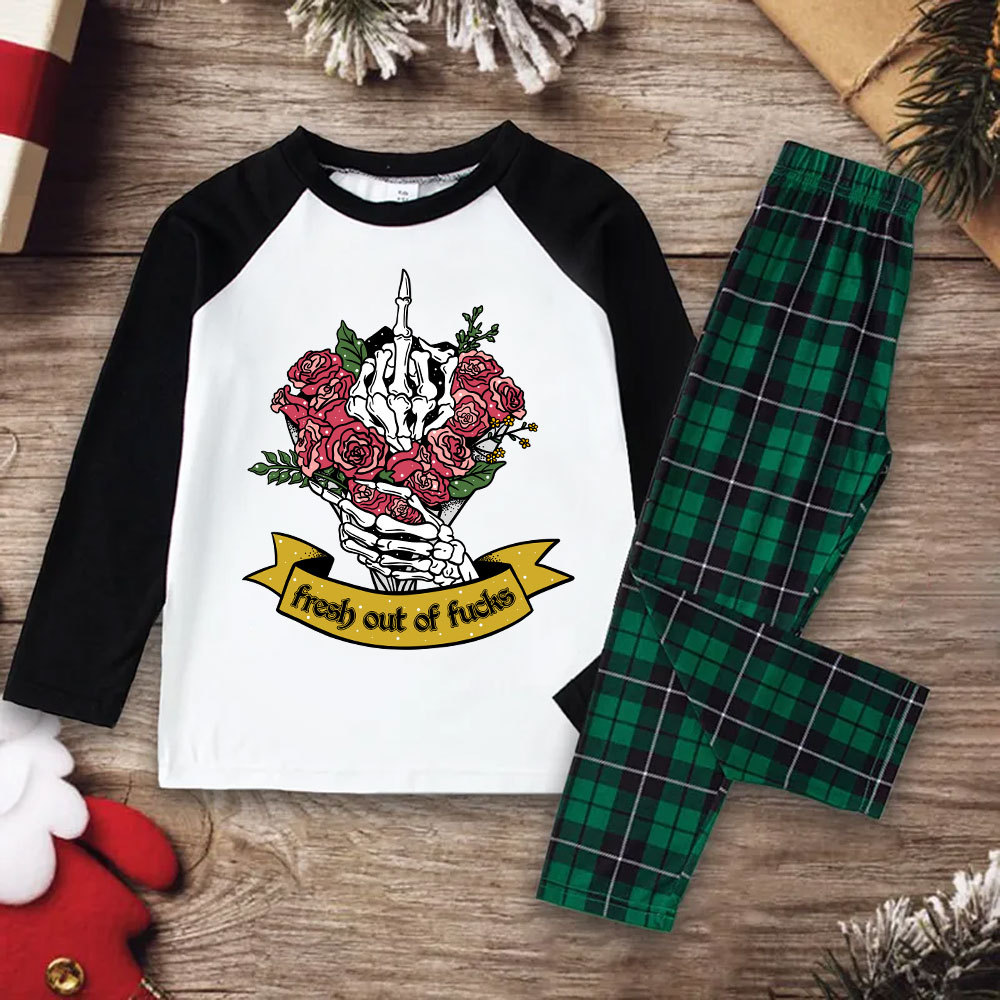 Purplehecate Fresh Out Of Fucks Christmas Pajamas