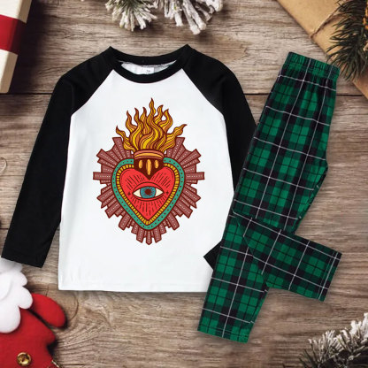 Purplehecate Sacred Heart Christmas Pajamas