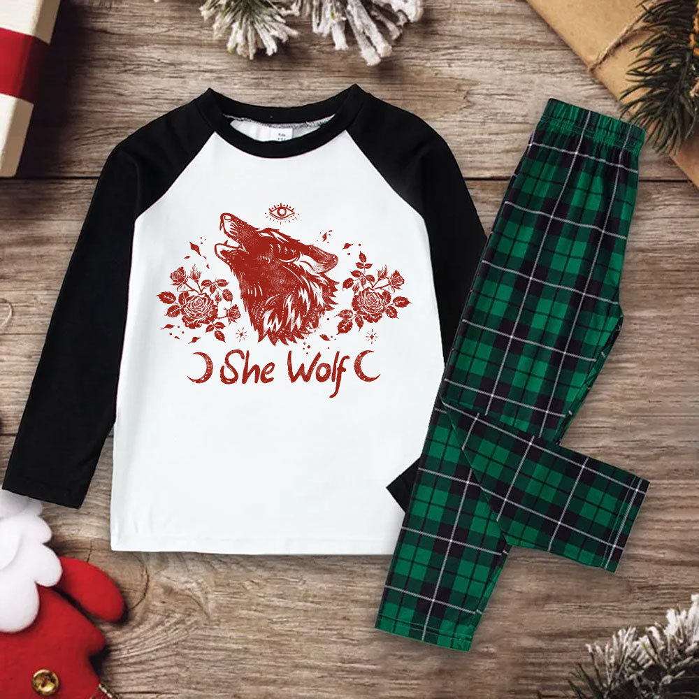 Purplehecate She Wolf Christmas Pajamas
