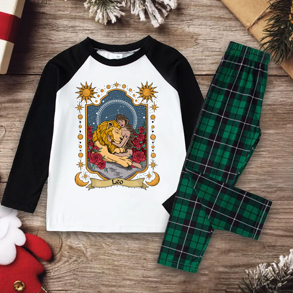 Purplehecate Leo Zodiac Christmas Pajamas