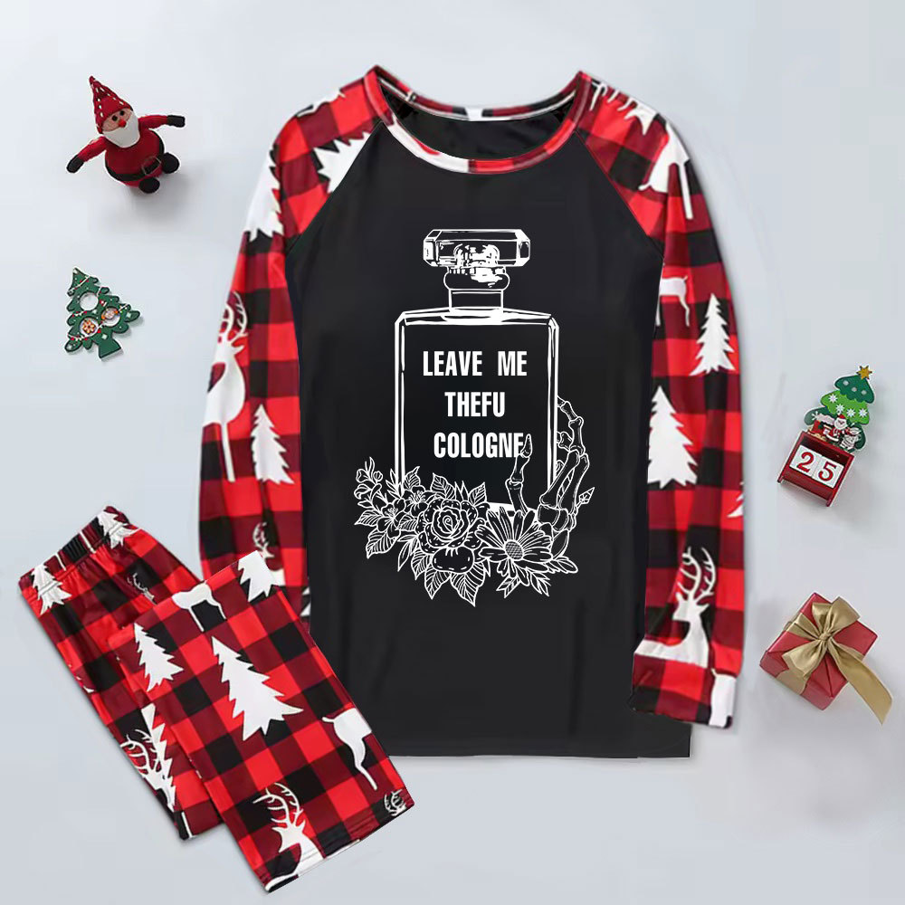 Purplehecate Leave Me The FU Cologne Elk Christmas Pajamas