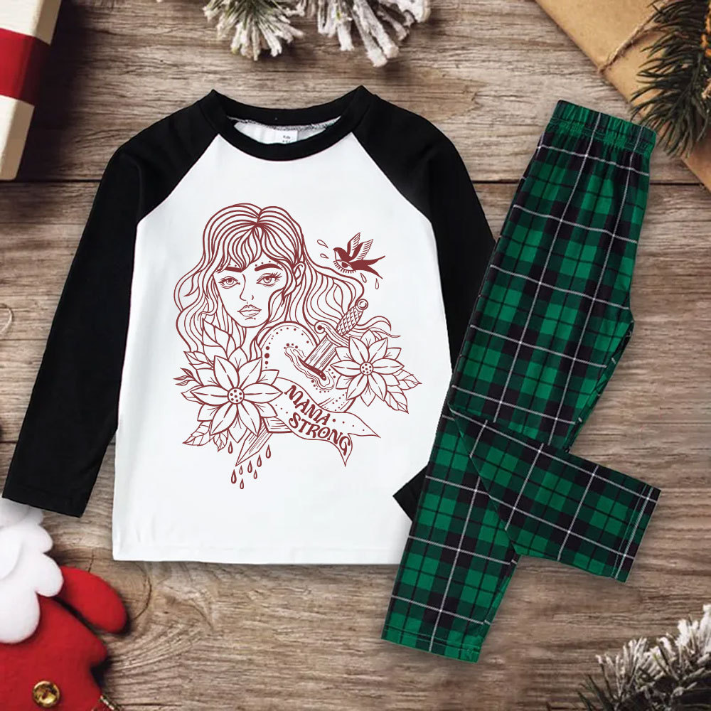 Purplehecate Mama Strong Christmas Pajamas