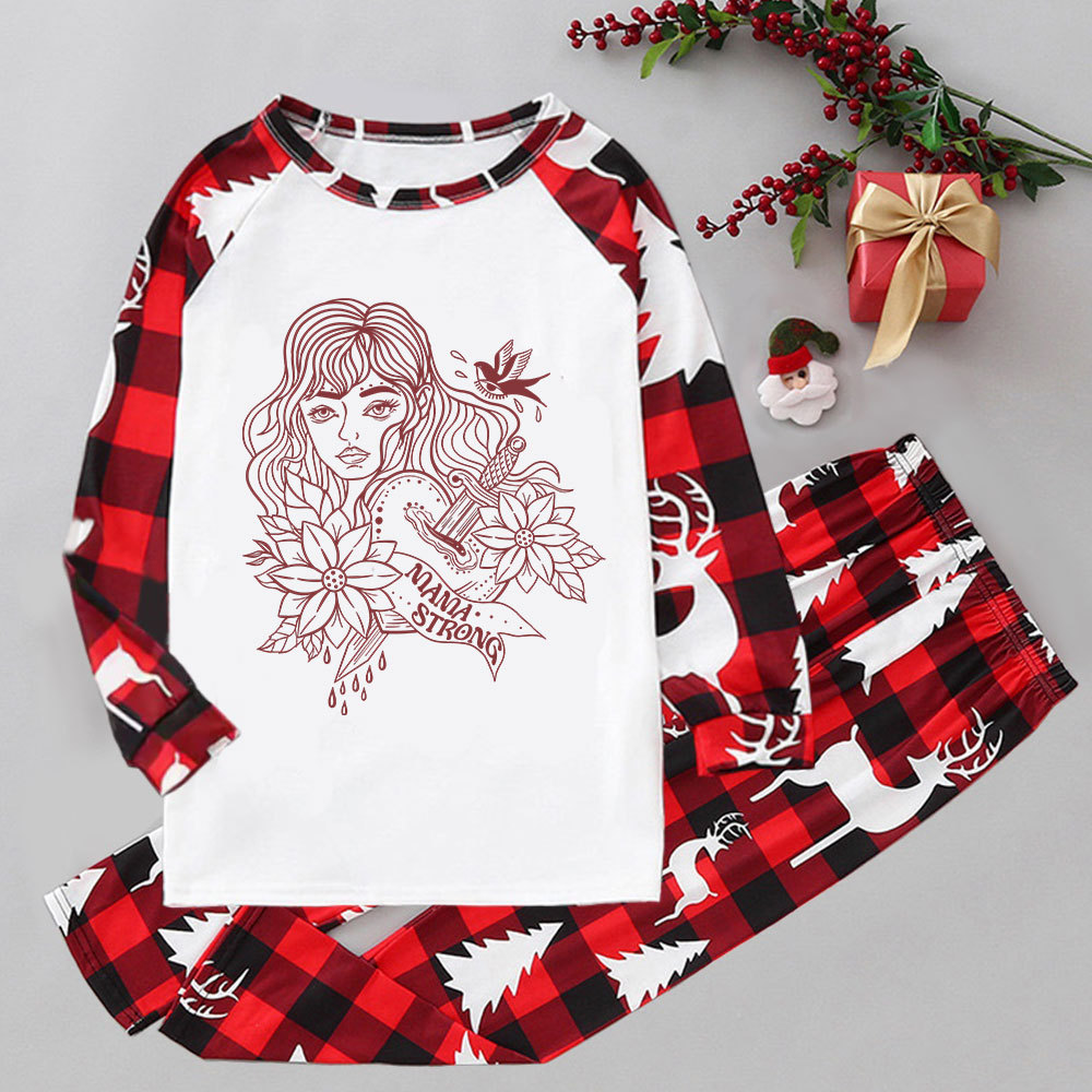 Purplehecate Mama Strong Elk Christmas Pajamas