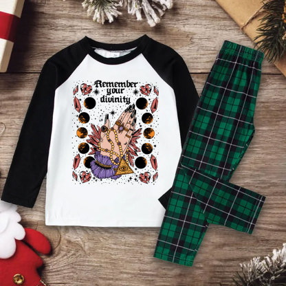 Purplehecate Remember Your Divinity Christmas Pajamas