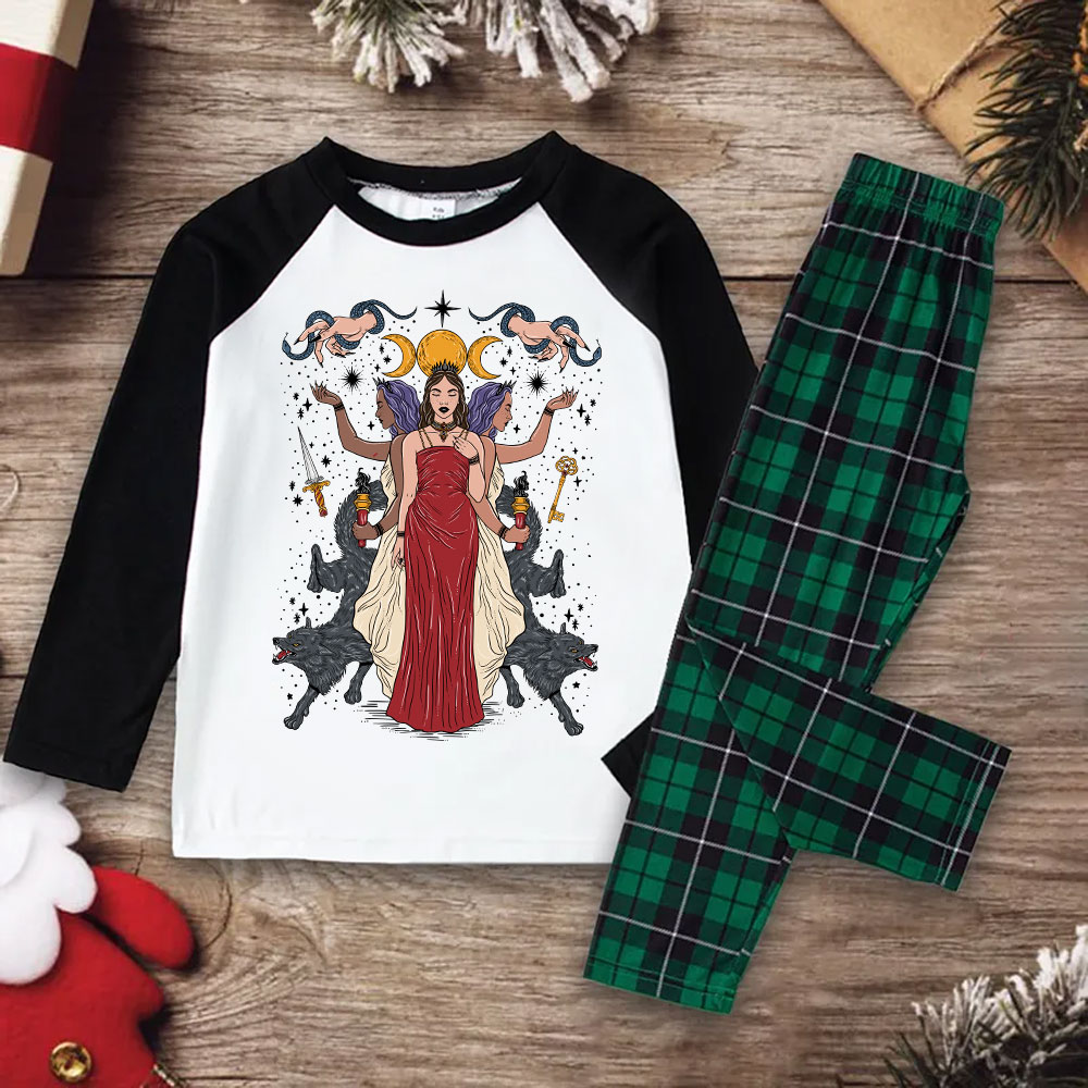 Purplehecate The Triple Goddess Hecate Christmas Pajamas