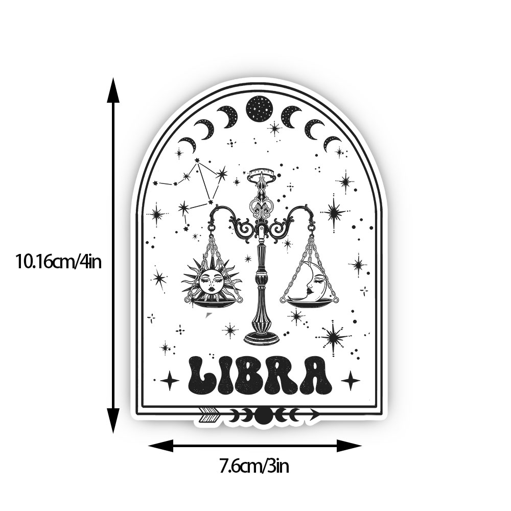 Purplehecate Zodiac Libra Under the Stars Sticker