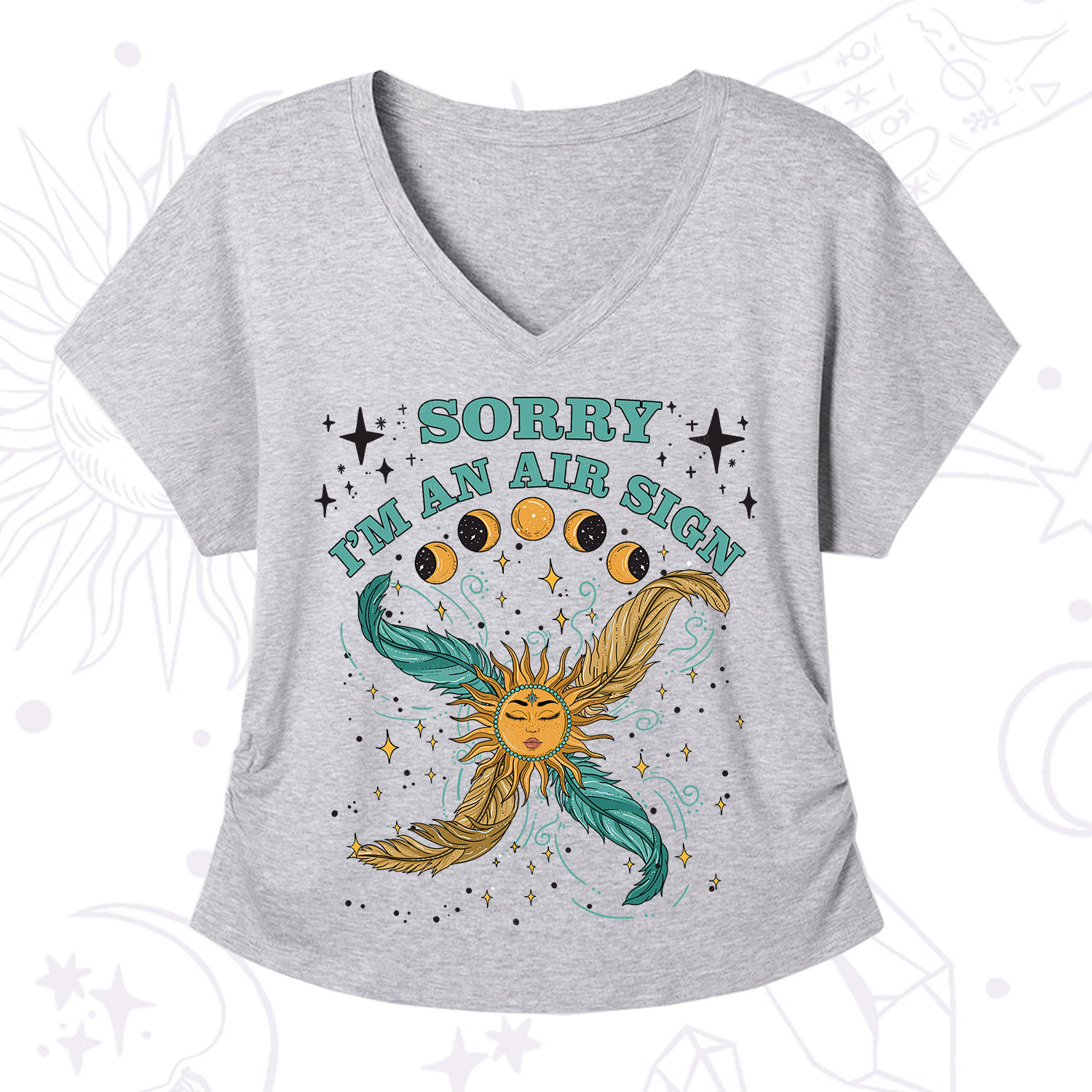 Purplehecate Sorry I'm An Air Sign V-Neck T-Shirt