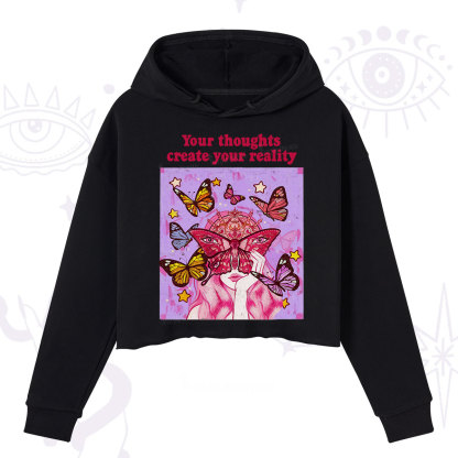 Purplehecate Create Your Reality Crop Hoodie