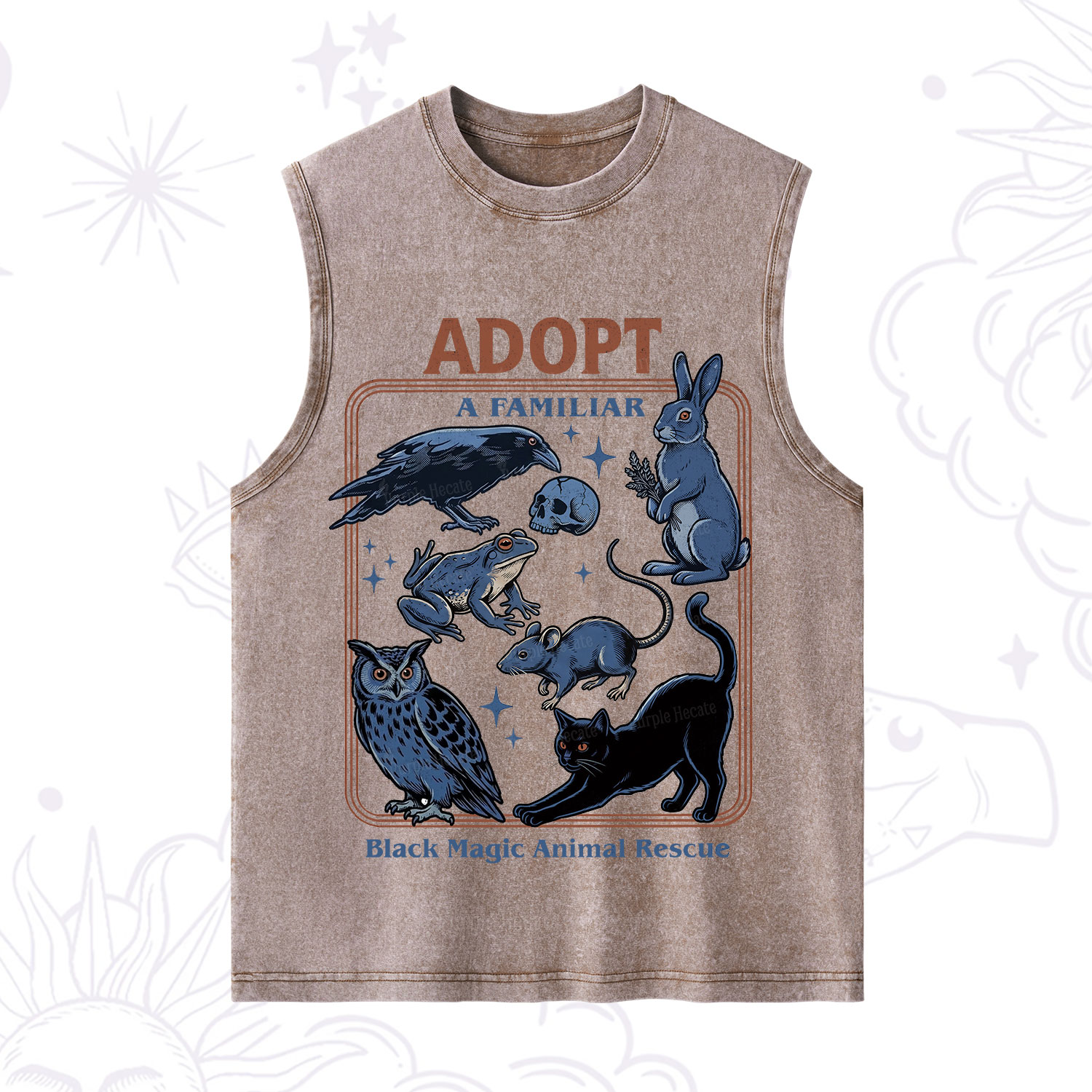 Purplehecate Adopt a Familiar Washed Tank