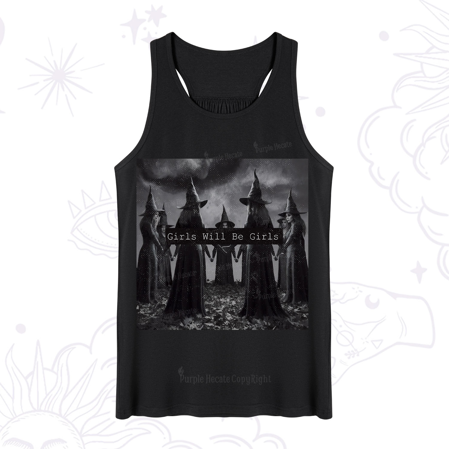 Purplehecate Vintage Girls Will Be Girls Witch Tank