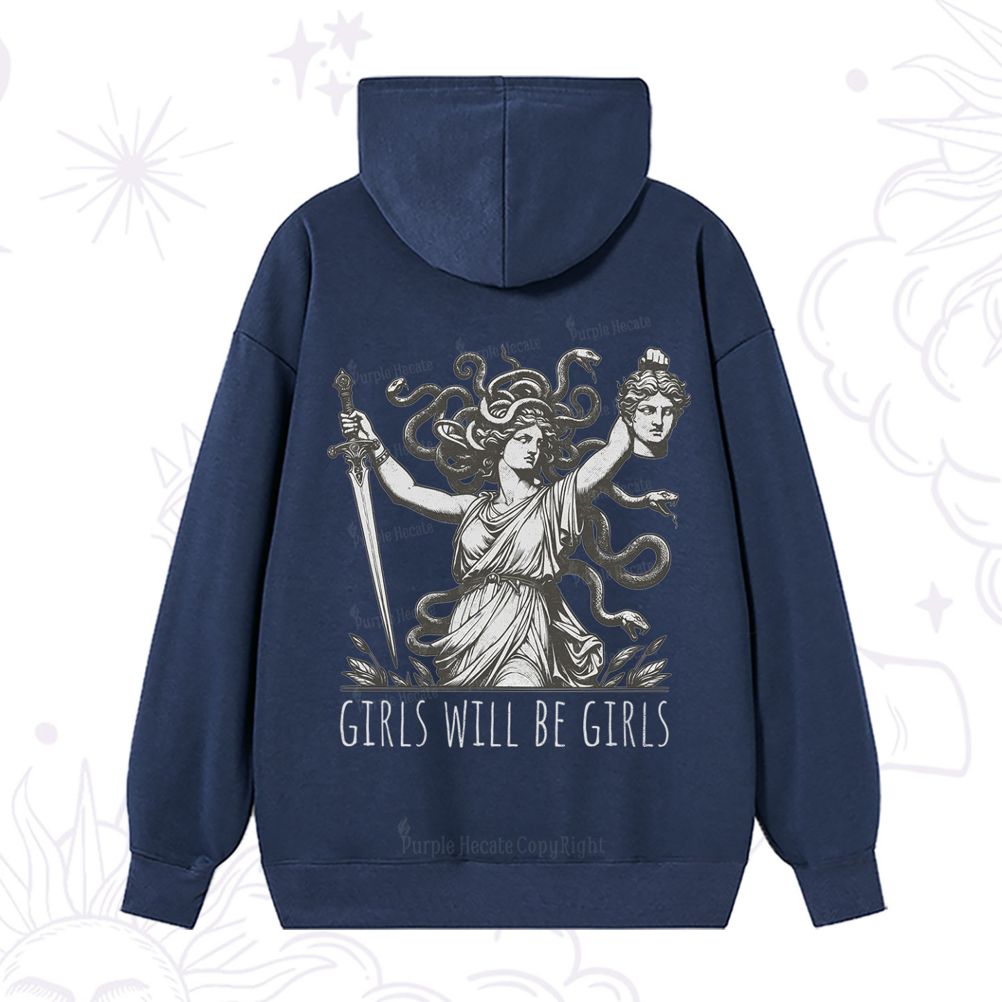 Purplehecate Girls Will Be Girls Medusa Hoodie