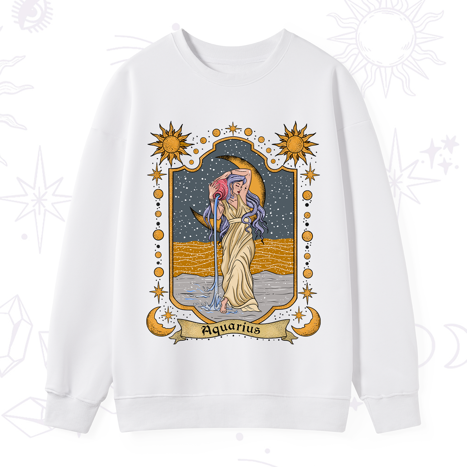Purplehecate Aquarius Zodiac Sweatshirt
