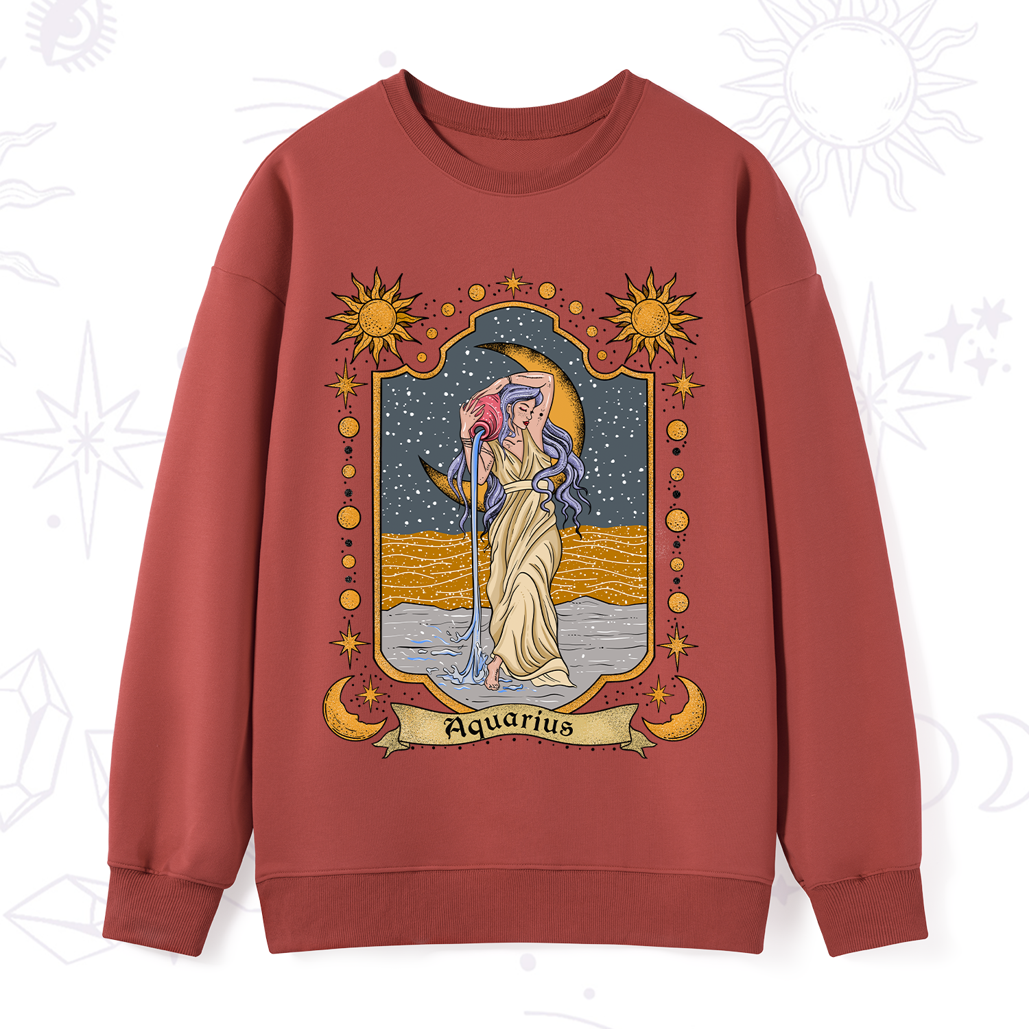 Purplehecate Aquarius Zodiac Sweatshirt