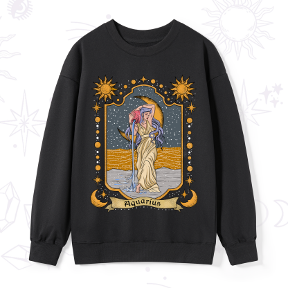 Purplehecate Aquarius Zodiac Sweatshirt