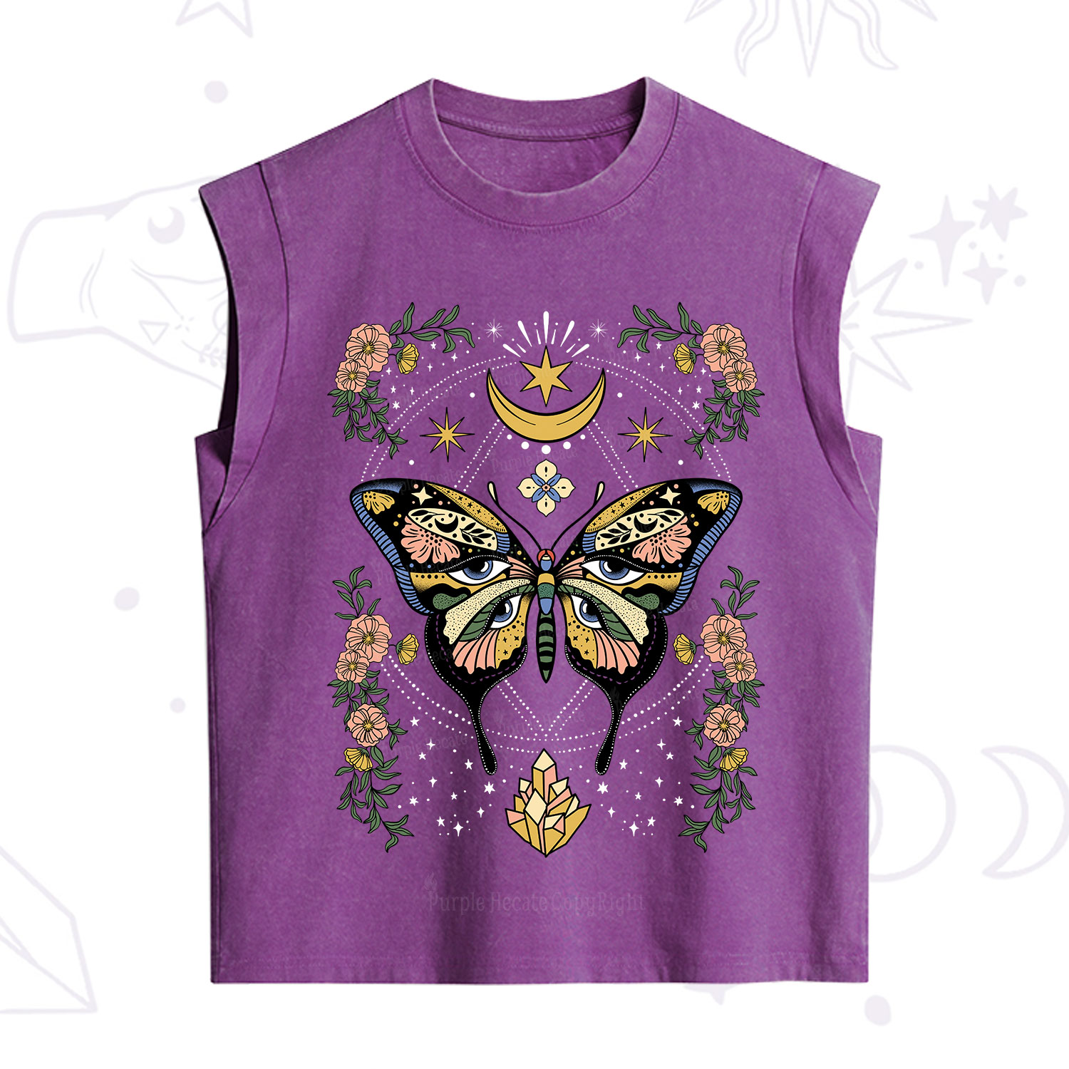 Purplehecate I Am Opening Vintage Washed Tank