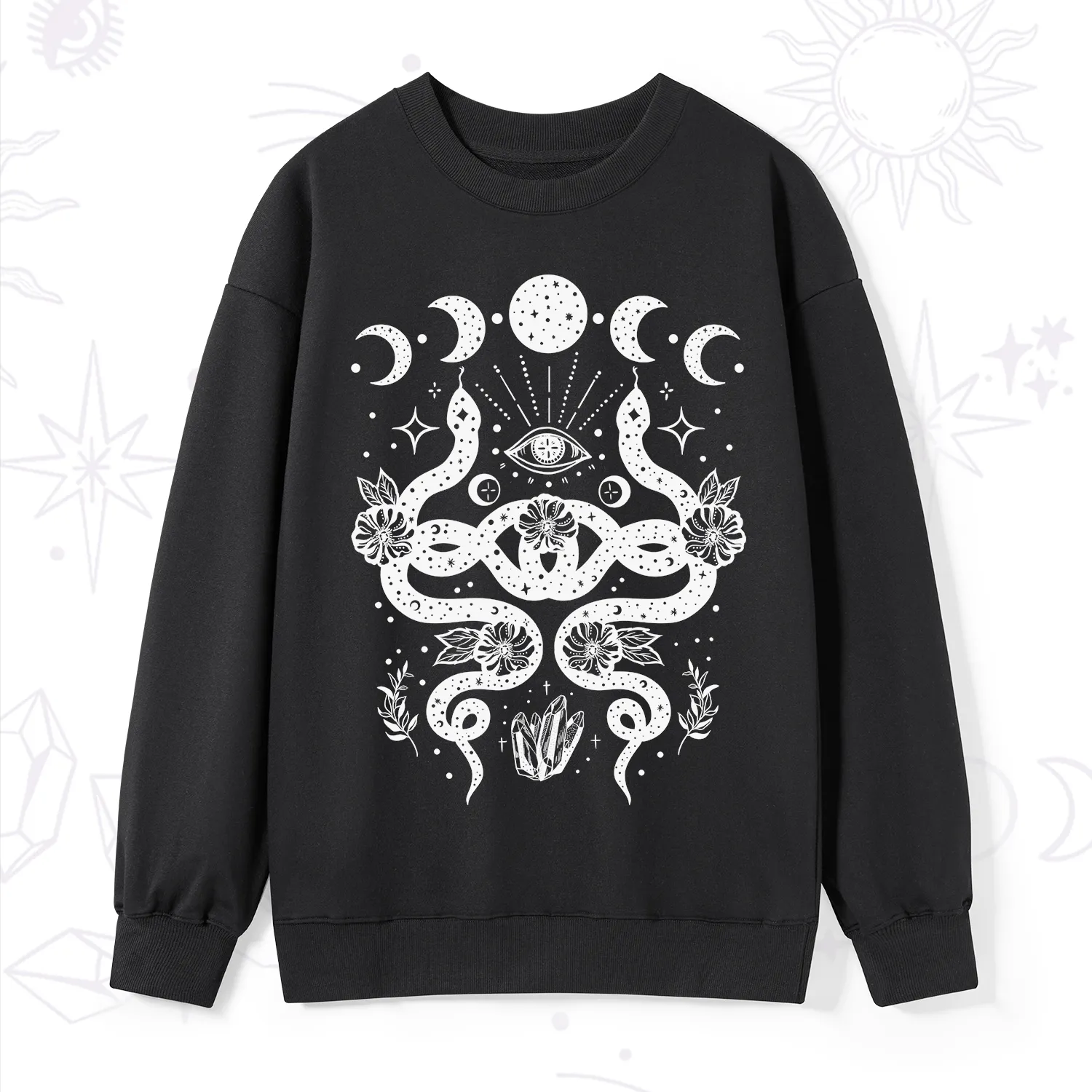 Purplehecate Lunar Serpent Alchemy Sweatshirt