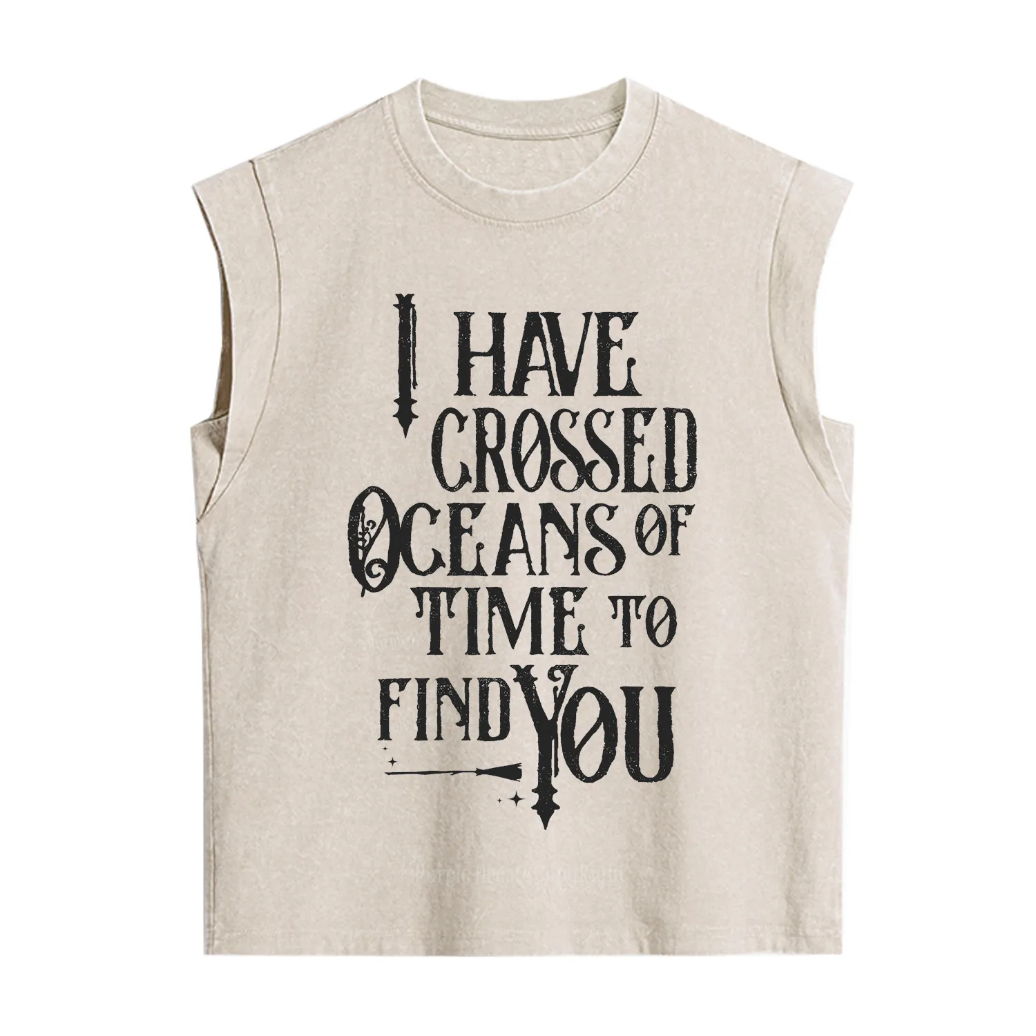 Purplehecate Across Oceans of Time I Found You Vintage Washed Tank