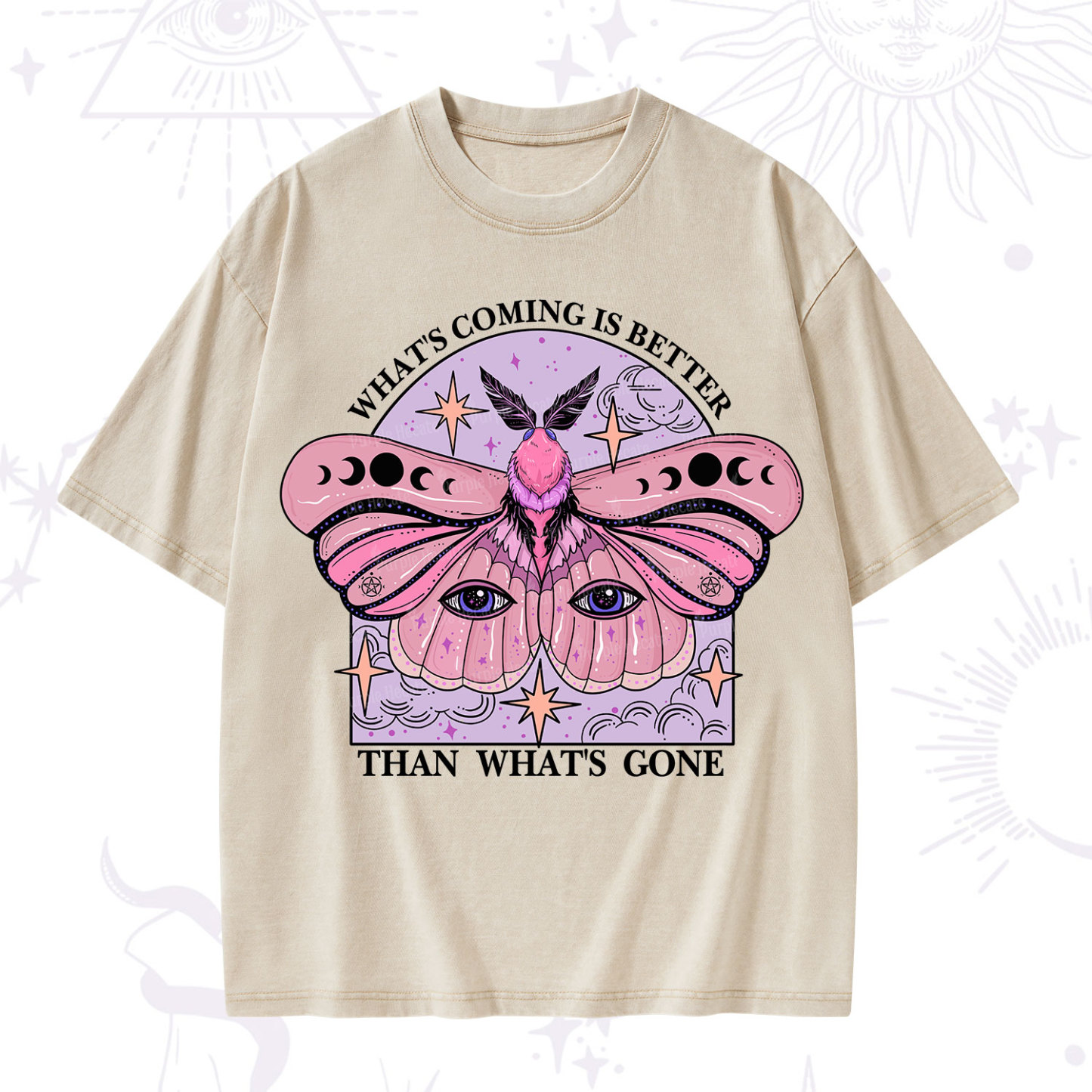 Purplehecate What's Coming Is Better Than What's Gone Washed T-Shirt