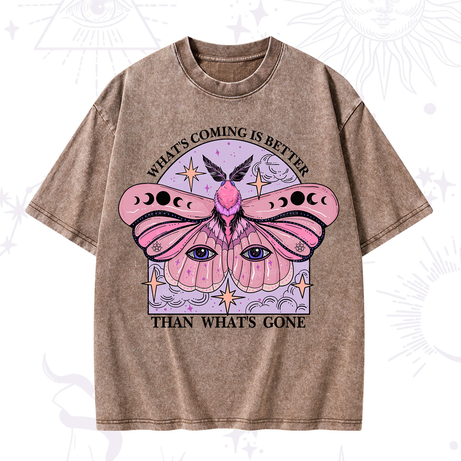 Purplehecate What's Coming Is Better Than What's Gone Washed T-Shirt