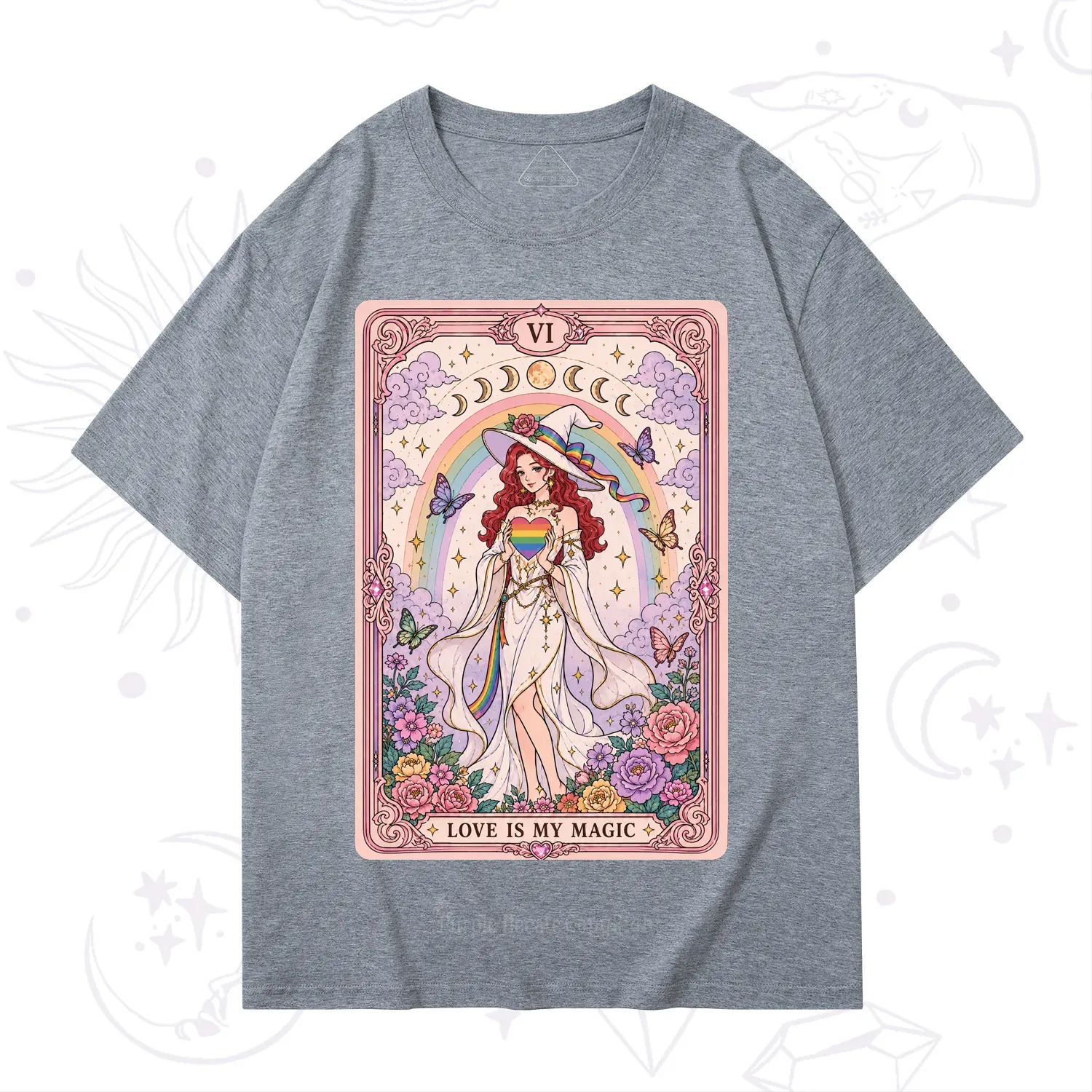 Purplehecate The Love Is My Magic Tarot Pride T-Shirt