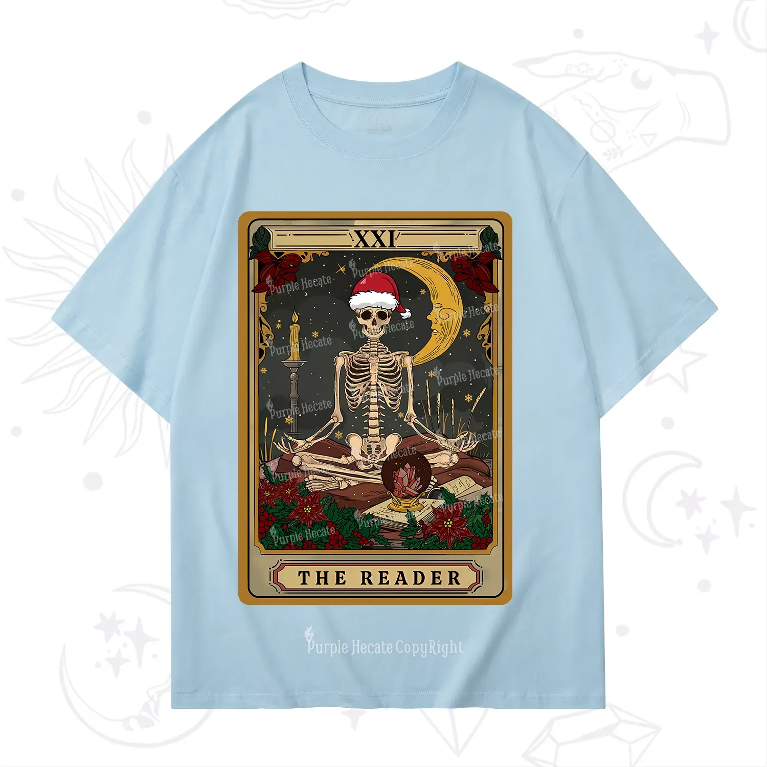 Purplehecate The Reader Tarot Christmas T-Shirt