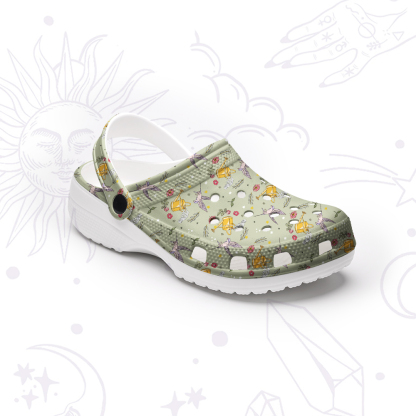 Purplehecate Magical Garden Rubber Clogs