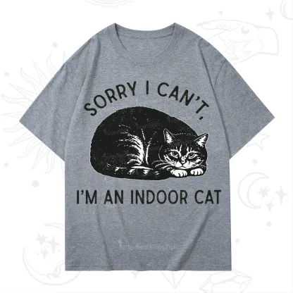 Purplehecate Sorry I Can't I'm an Indoor Cat T-Shirt