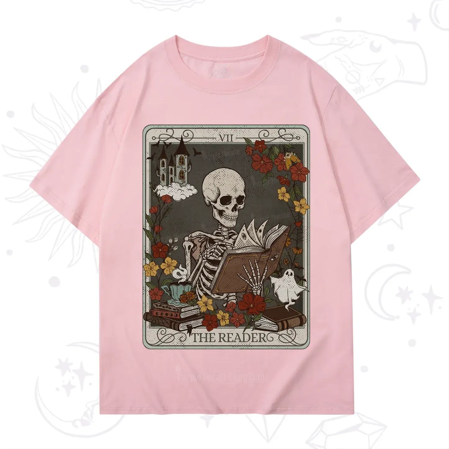 Purplehecate The Reader Tarot Card T-Shirt
