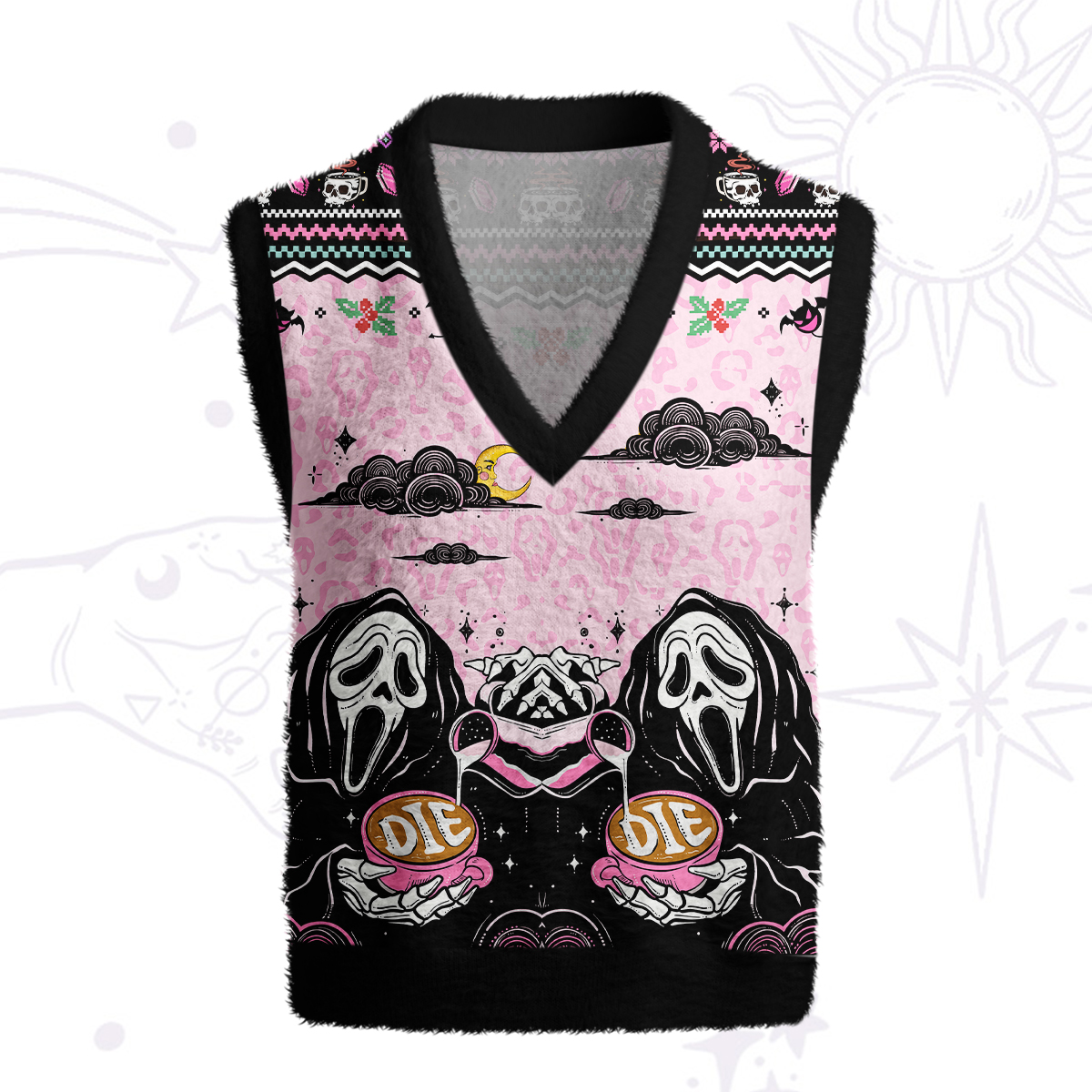 Purplehecate The You Can Learn Latte Art Ugly Sweater Vest