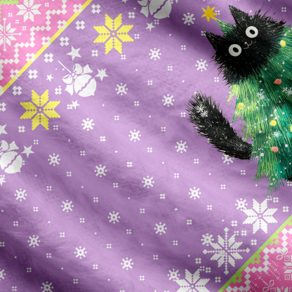 Purplehecate Funny Black Cat in Tree Cardigan Sweaters