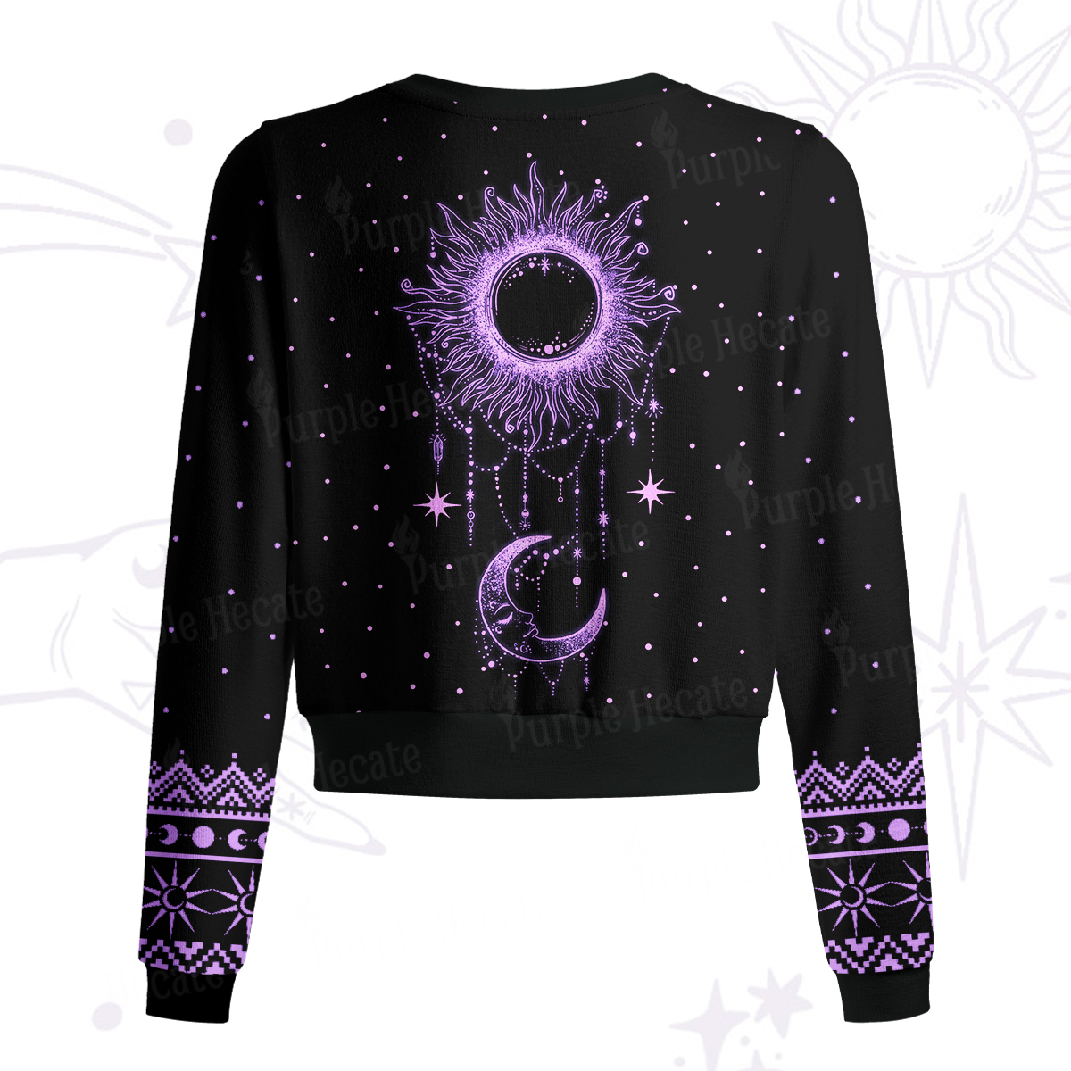 Purplehecate Radiance Of Sun And Moon Knit Cardigan
