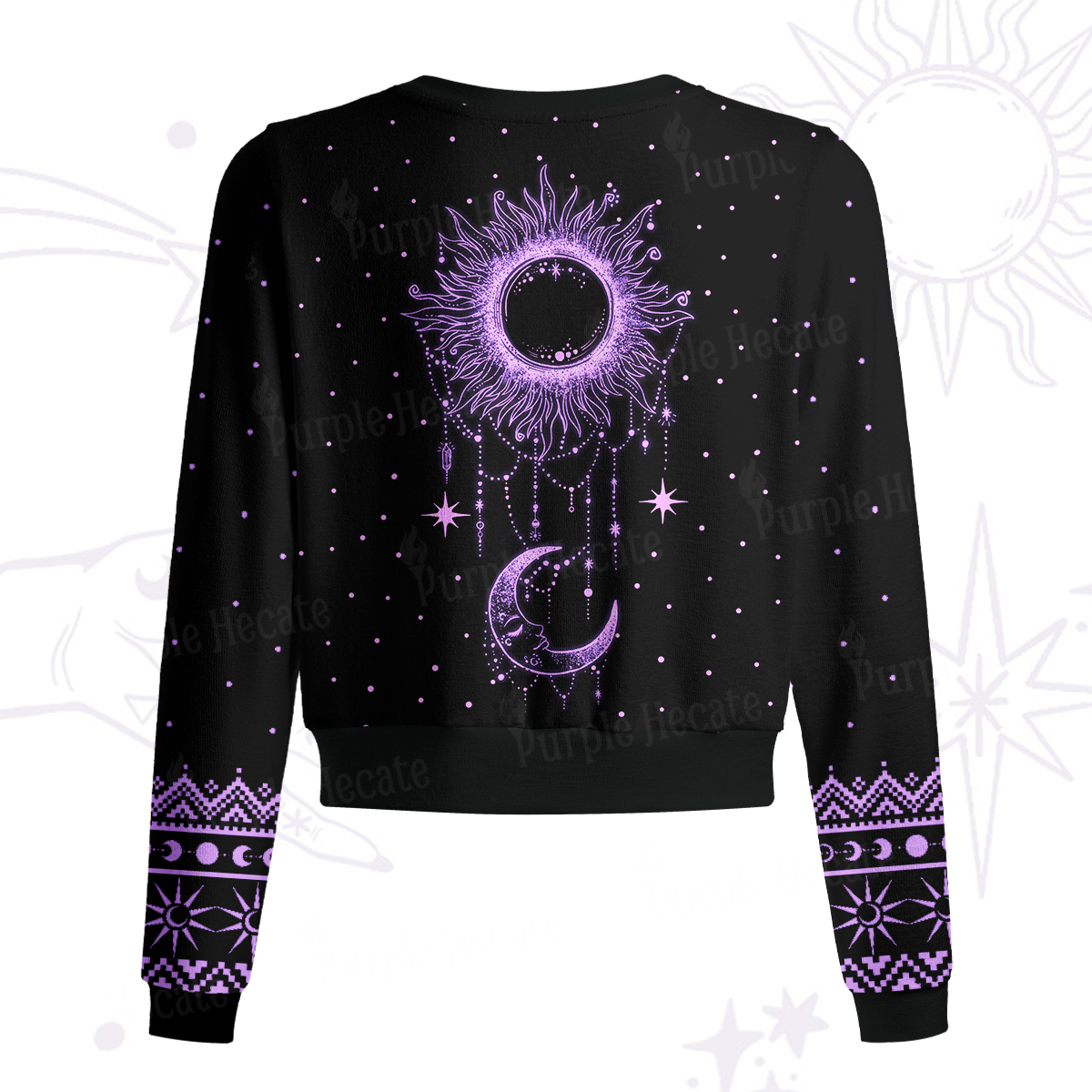 Purplehecate Radiance Of Sun And Moon Knit Cardigan