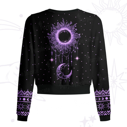Purplehecate Radiance Of Sun And Moon Knit Cardigan