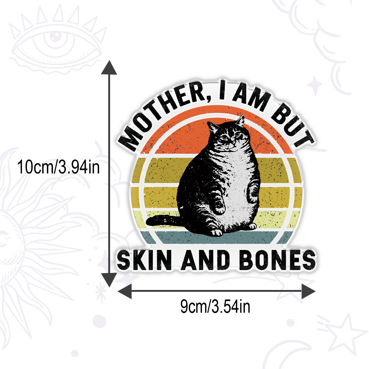 Purplehecate Mother I Am But Skin And Bones Funny Cat Magnet