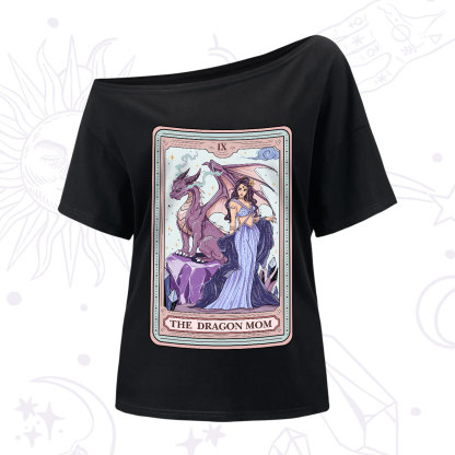 Purplehecate The Dragon Tarot One-Shoulder T-Shirt