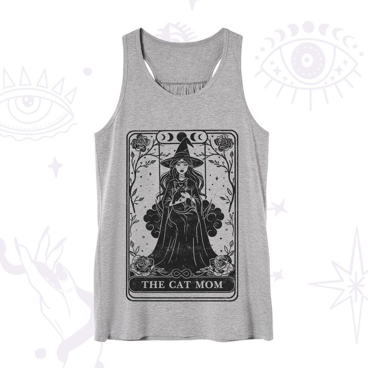 Purplehecate The Witch Cat Mom Tarot Tank