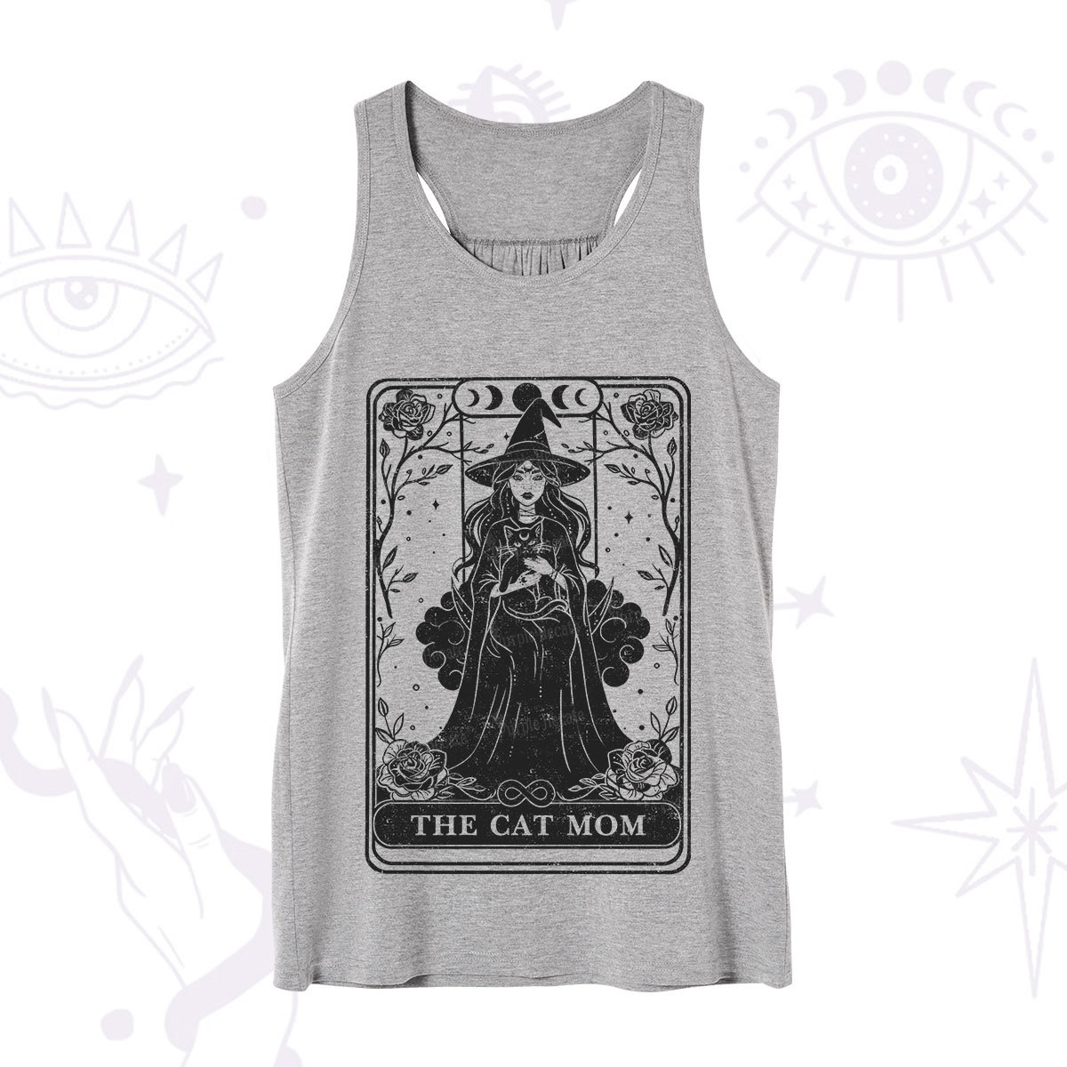 Purplehecate The Witch Cat Mom Tarot Tank