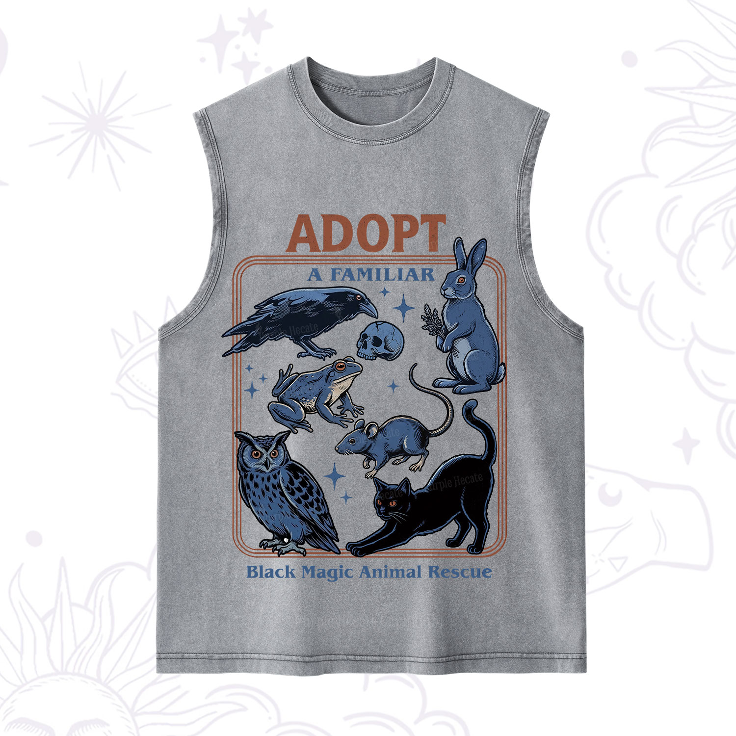 Purplehecate Adopt a Familiar Washed Tank