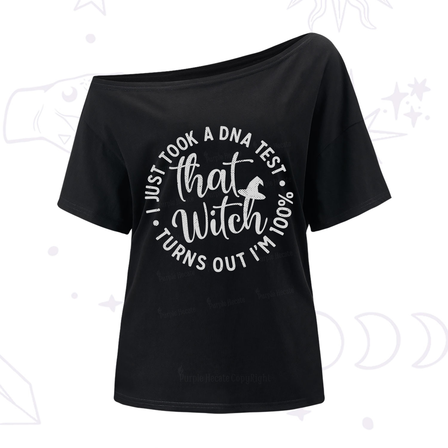 Purplehecate Turns Out Im 100% That Witch One Shoulder T-Shirt