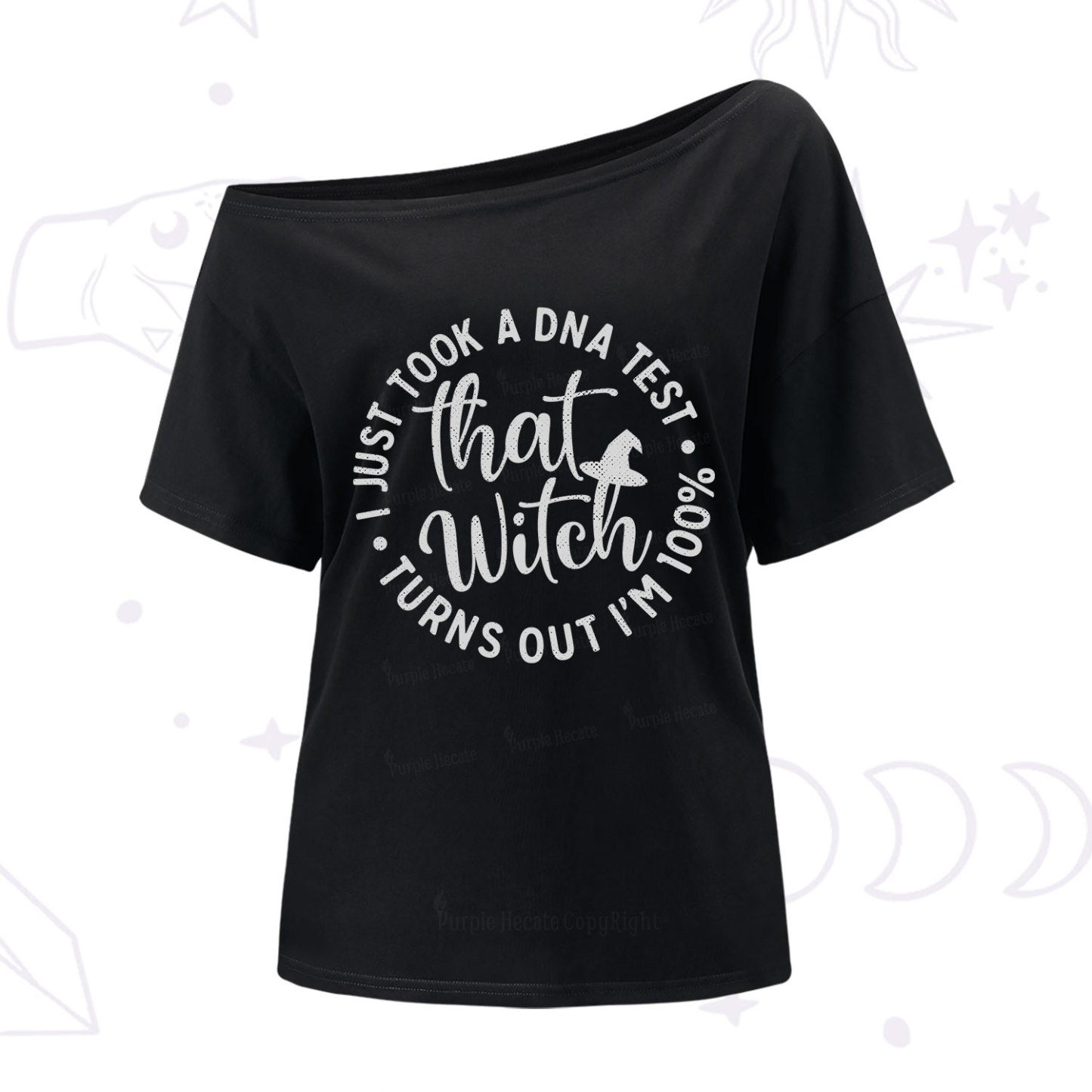 Purplehecate Turns Out Im 100% That Witch One Shoulder T-Shirt