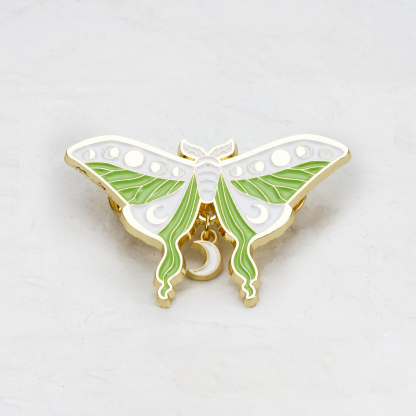 Purplehecate Butterfly Moon Phase Pin