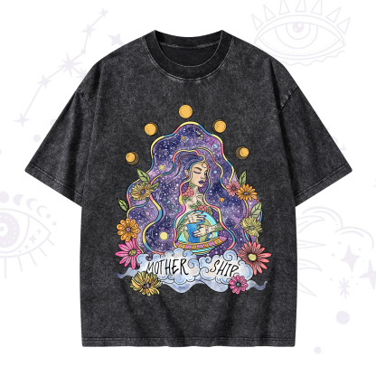 Purplehecate Mother Ship Washed T-Shirt