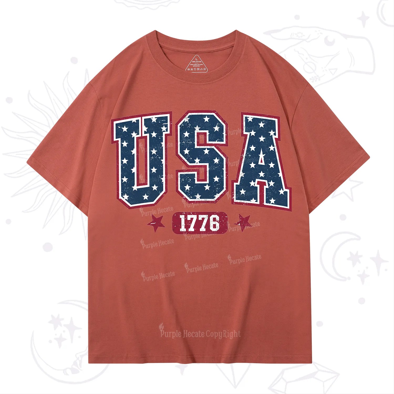 Purplehecate Retro USA 1776 T-Shirt
