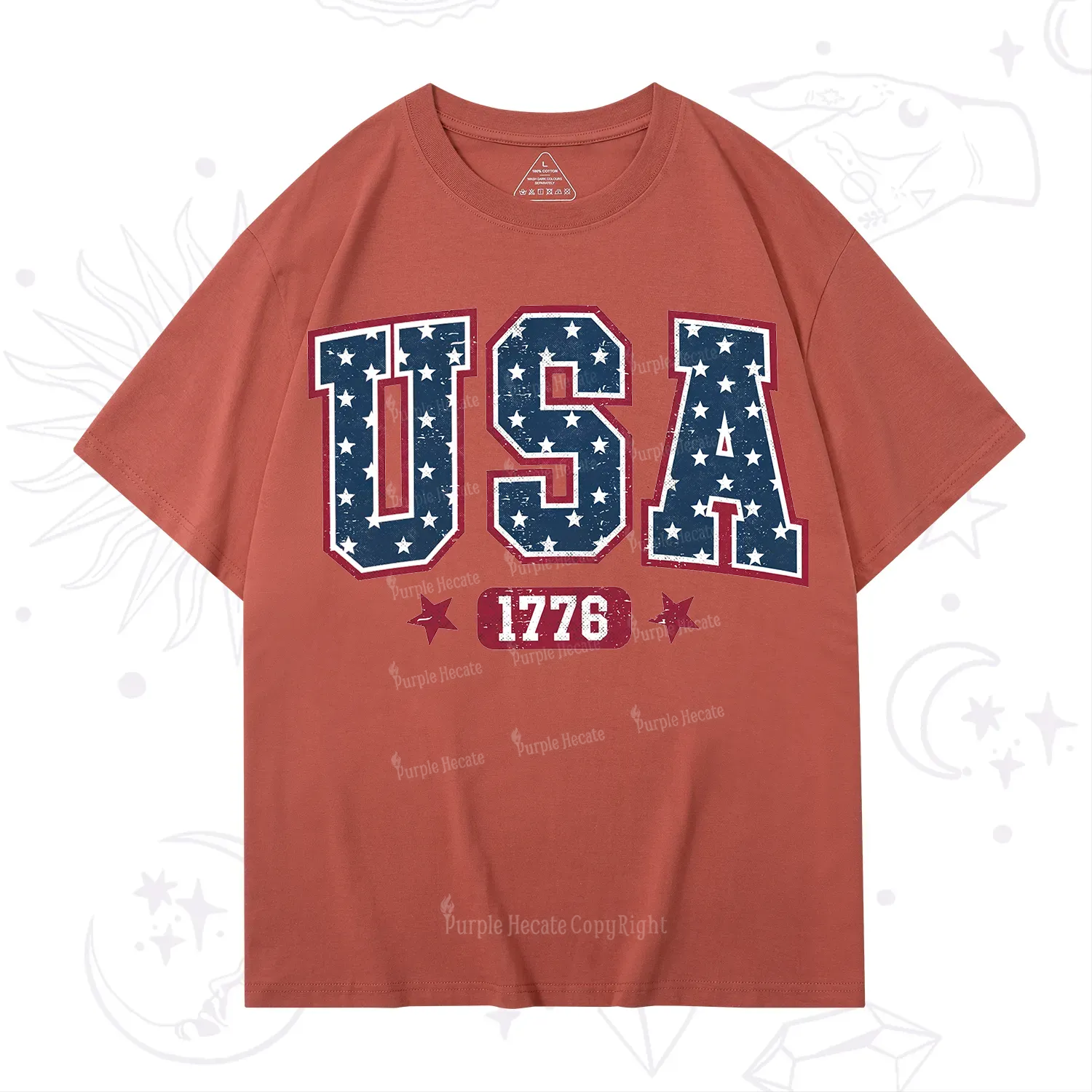 Purplehecate Retro USA 1776 T-Shirt