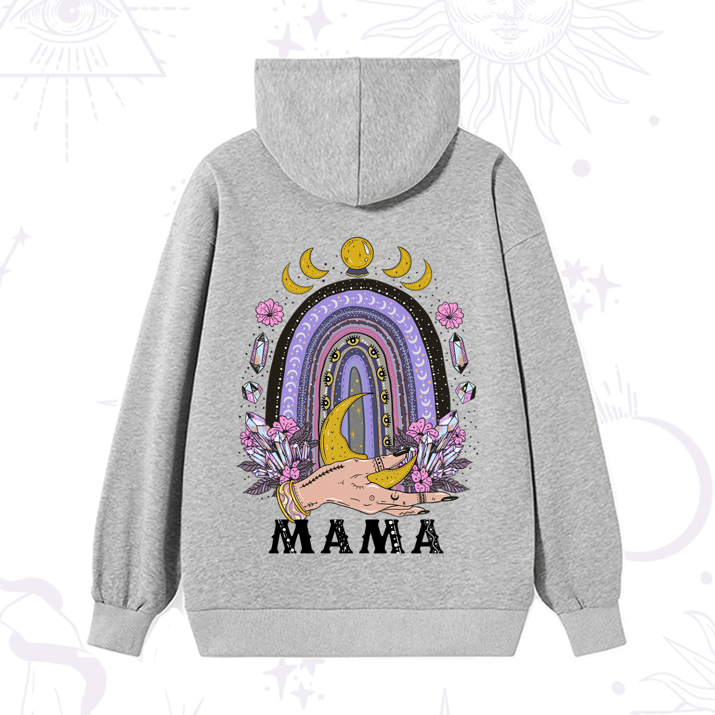 Purplehecate Gothic Mama Rainbow Hoodie