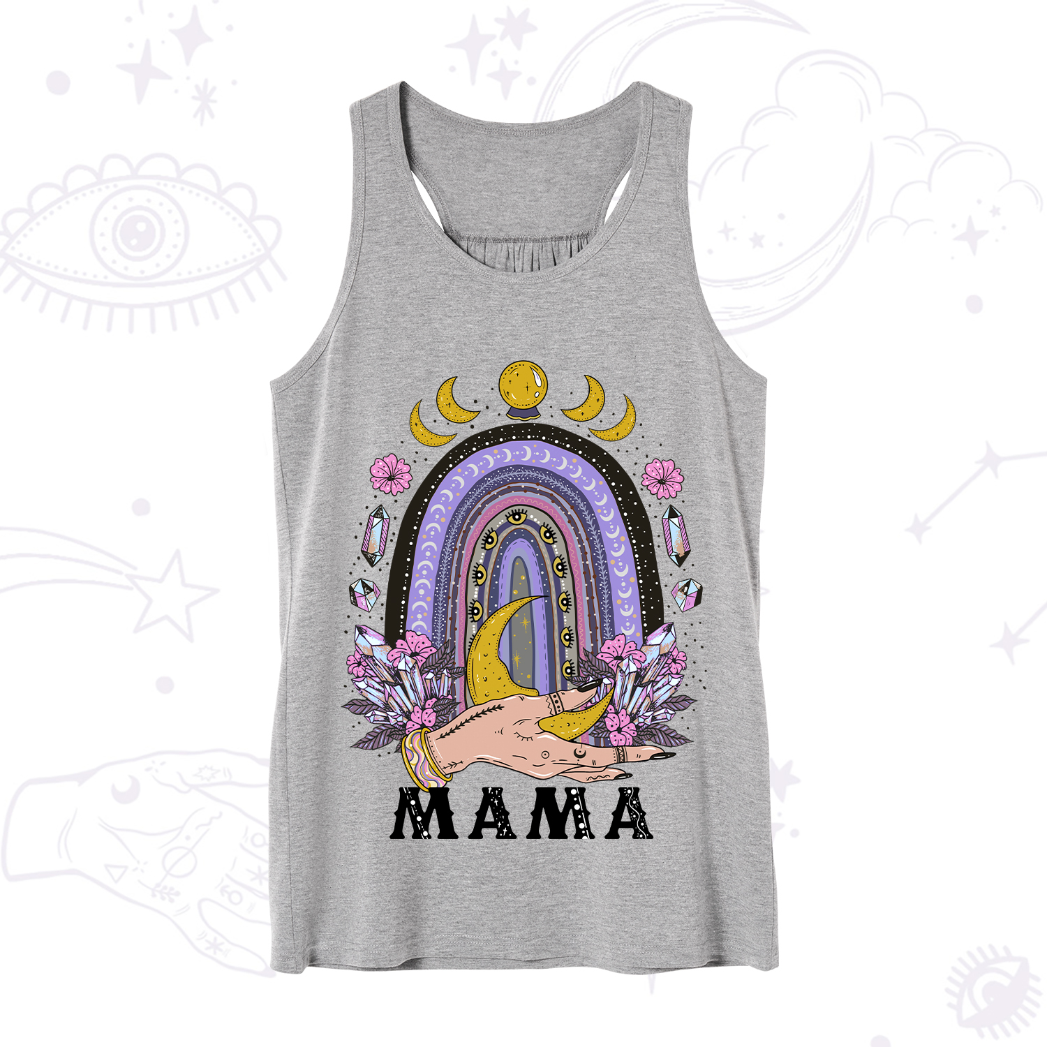 Purplehecate Gothic Mama Rainbow Tank